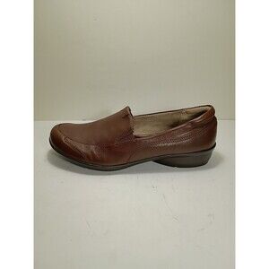 Naturalizer Women N5 Channing Brown Leather Slip On Loafer Comfort  9.5M